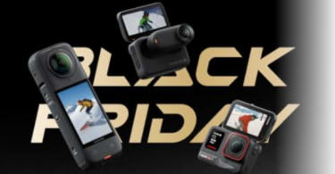 a black friday sale advertisement with several cameras